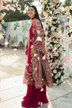 Load image into Gallery viewer, Buy IMROZIA SERENE-MEHRAM BRIDALS 2023 red Designer Dresses Is an exclusively available for online UK @lebaasonline. PAKISTANI WEDDING DRESSES ONLINE UK can be customized at Pakistani designer boutique in USA, UK, France, Dubai, Saudi, London. Get Pakistani &amp; Indian velvet BRIDAL DRESSES ONLINE USA at Lebaasonline.