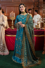 Load image into Gallery viewer, Buy IMROZIA SERENE-MEHRAM BRIDALS 2023 blue Designer Dresses Is an exclusively available for online UK @lebaasonline. PAKISTANI WEDDING DRESSES ONLINE UK can be customized at Pakistani designer boutique in USA, UK, France, Dubai, Saudi, London. Get Pakistani &amp; Indian velvet BRIDAL DRESSES ONLINE USA at Lebaasonline.