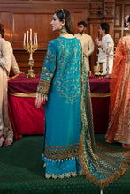 Load image into Gallery viewer, Buy IMROZIA SERENE-MEHRAM BRIDALS 2023 blue Designer Dresses Is an exclusively available for online UK @lebaasonline. PAKISTANI WEDDING DRESSES ONLINE UK can be customized at Pakistani designer boutique in USA, UK, France, Dubai, Saudi, London. Get Pakistani &amp; Indian velvet BRIDAL DRESSES ONLINE USA at Lebaasonline.