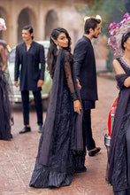 Load image into Gallery viewer, MUSHQ | TISSUE DE LUXE &#39;21 | RAAT RANI | 04 Black Chiffon Dress is exclusively available for Wedding dresses online UK @lebaasonline. Pakistani Bridal dresses online UK can be customized at Pakistani designer boutique in USA, UK, France, London. Get Indian Wedding dresses online USA at Lebaasonline at SALE!