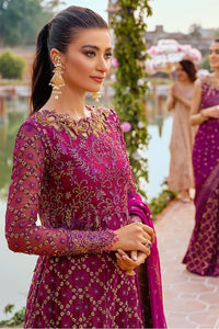 MUSHQ | TISSUE DE LUXE '21 | GULAAB | 07 Purple Wine Chiffon Dress is exclusively available for Wedding dresses online UK @lebaasonline. Pakistani Bridal dresses online UK can be customized at Pakistani designer boutique in USA, UK, France, London. Get Indian Wedding dresses online USA at Lebaasonline at SALE!