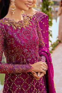 MUSHQ | TISSUE DE LUXE '21 | GULAAB | 07 Purple Wine Chiffon Dress is exclusively available for Wedding dresses online UK @lebaasonline. Pakistani Bridal dresses online UK can be customized at Pakistani designer boutique in USA, UK, France, London. Get Indian Wedding dresses online USA at Lebaasonline at SALE!