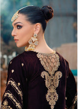 Load image into Gallery viewer, ANAYA VELVET COLLECTION | VELOUR DE FETE &#39;21 | ELANA | 03 Maroon Velvet SALWAR KAMEEZ SUITS UK  is available with us. We have various VELVET SALWAR SUITS DESIGNS in Maria B, Sana Safinaz, Anaya. The INDIAN VELVET SALWAR KAMEEZ can be customized and delivered at your doorstep in USA, Germany, Austria from Lebaasonline