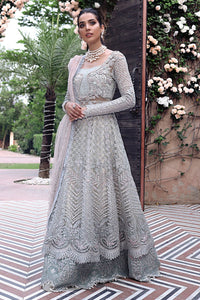  MUSHQ | TROUSSEAU DE LUXE '21 | NADA | 08 Ice Blue Chiffon Dress is exclusively available for Wedding dresses online UK @lebaasonline. Pakistani Wedding dresses online USA can be customized at Pakistani designer boutique in USA, UK, France, London. Get Pakistani Wedding dresses online UK at Lebaasonline at SALE!
