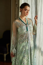 Load image into Gallery viewer, Buy MUSHQ | AMOUR - WEDDING COLLECTION &#39;23 apple green Designer Dresses Is an exclusively available for online UK @lebaasonline. PAKISTANI WEDDING DRESSES ONLINE UK can be customized at Pakistani designer boutique in USA, UK, France, Dubai, Saudi, London. Get Pakistani &amp; Indian velvet BRIDAL DRESSES ONLINE USA at Lebaasonline.