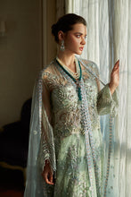 Load image into Gallery viewer, Buy MUSHQ | AMOUR - WEDDING COLLECTION &#39;23 apple green Designer Dresses Is an exclusively available for online UK @lebaasonline. PAKISTANI WEDDING DRESSES ONLINE UK can be customized at Pakistani designer boutique in USA, UK, France, Dubai, Saudi, London. Get Pakistani &amp; Indian velvet BRIDAL DRESSES ONLINE USA at Lebaasonline.