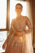 Load image into Gallery viewer, Buy MUSHQ | AMOUR - WEDDING COLLECTION &#39;23 peachy pink Designer Dresses Is an exclusively available for online UK @lebaasonline. PAKISTANI WEDDING DRESSES ONLINE UK can be customized at Pakistani designer boutique in USA, UK, France, Dubai, Saudi, London. Get Pakistani &amp; Indian velvet BRIDAL DRESSES ONLINE USA at Lebaasonline.