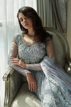 Load image into Gallery viewer, Buy MUSHQ | AMOUR - WEDDING COLLECTION &#39;23 Dusty aqua Designer Dresses Is an exclusively available for online UK @lebaasonline. PAKISTANI WEDDING DRESSES ONLINE UK can be customized at Pakistani designer boutique in USA, UK, France, Dubai, Saudi, London. Get Pakistani &amp; Indian velvet BRIDAL DRESSES ONLINE USA at Lebaasonline.