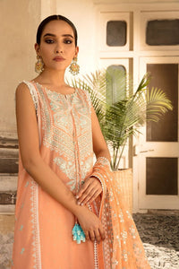 SOBIA NAZIR VITAL VOL 2 | PREMIUM LAWN 2021-1A Collection Peach Dress Buy SOBIA NAZIR VITAL PAKISTANI DESIGNER DRESSES 2021 in the UK & USA on SALE Price at www.lebaasonline.co.uk We stock SOBIA NAZIR PREMIUM LAWN COLLECTION MARIA B M PRINT  Stitched & customized all PAKISTANI DESIGNER DRESSES ONLINE at Great Price