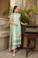 Load image into Gallery viewer, SOBIA NAZIR VITAL VOL 2 | PREMIUM LAWN 2021-3B Collection Green Dress Buy SOBIA NAZIR VITAL PAKISTANI DESIGNER DRESSES 2021 in the UK &amp; USA on SALE Price at www.lebaasonline.co.uk We stock SOBIA NAZIR PREMIUM LAWN COLLECTION MARIA B M PRINT LAWN Stitched &amp; customized all PAKISTANI DESIGNER DRESSES ONLINE at Great Price