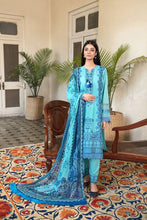 Load image into Gallery viewer, SOBIA NAZIR VITAL VOL 2 | PREMIUM LAWN 2021-4A Collection Blue Dress Buy SOBIA NAZIR VITAL PAKISTANI DESIGNER DRESSES 2021 in the UK &amp; USA on SALE Price at www.lebaasonline.co.uk We stock SOBIA NAZIR PREMIUM LAWN COLLECTION MARIA B M PRINT LAWN Stitched &amp; customized all PAKISTANI DESIGNER DRESSES ONLINE at Great Price