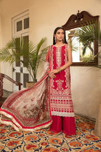 Load image into Gallery viewer, SOBIA NAZIR VITAL VOL 2 | PREMIUM LAWN 2021-4B Collection Maroon Dress Buy SOBIA NAZIR VITAL PAKISTANI DESIGNER DRESSES 2021 in the UK &amp; USA on SALE Price at www.lebaasonline.co.uk We stock SOBIA NAZIR PREMIUM LAWN COLLECTION MARIA B M PRINT  Stitched &amp; customized all PAKISTANI DESIGNER DRESSES ONLINE at Great Price