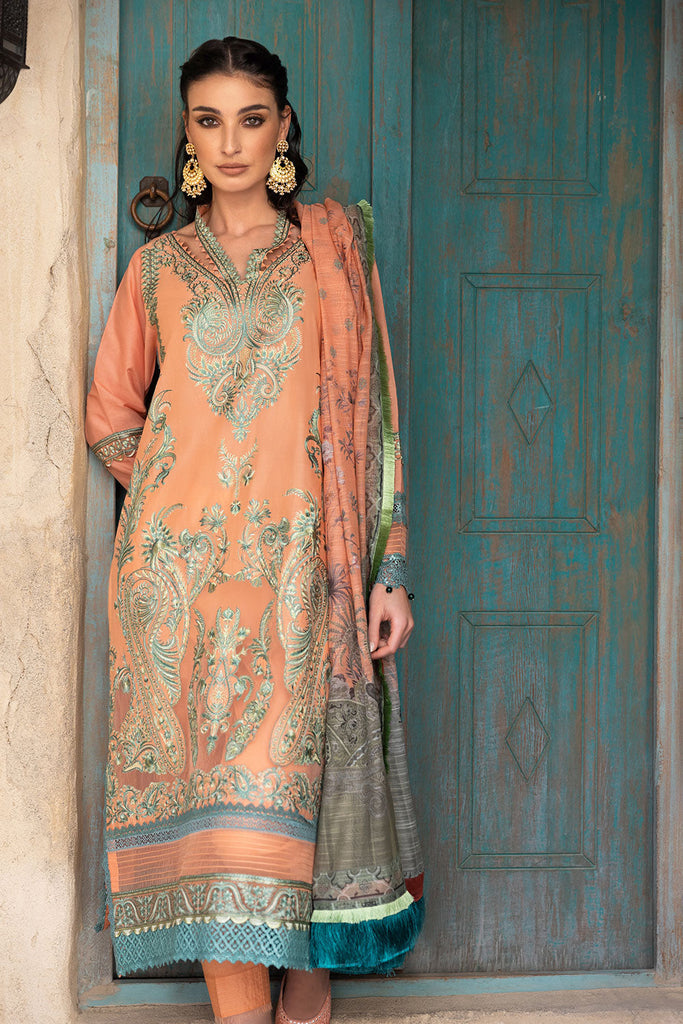 SOBIA NAZIR VITAL LAWN  2022-12B Peach Embroidered LAWN 2022 Collection: Buy SOBIA NAZIR VITAL PAKISTANI DESIGNER CLOTHES in the UK USA on SALE Price @lebaasonline. We stock SOBIA NAZIR COLLECTION, MARIA B M PRINT Sana Safinaz Stitched/customized with express shipping worldwide including France, UK, USA Belgium