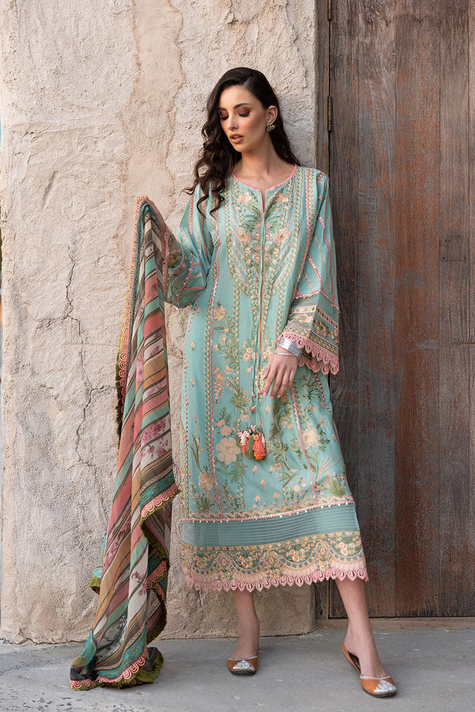 SOBIA NAZIR VITAL LAWN  2022-1A Aqua Embroidered LAWN 2022 Collection: Buy SOBIA NAZIR VITAL PAKISTANI DRESSES in the UK & USA on SALE Price @lebaasonline. We stock SOBIA NAZIR COLLECTION, MARIA B M PRINT Sana Safinaz Luxury Stitched/customized with express shipping worldwide including France, UK, USA, Belgium