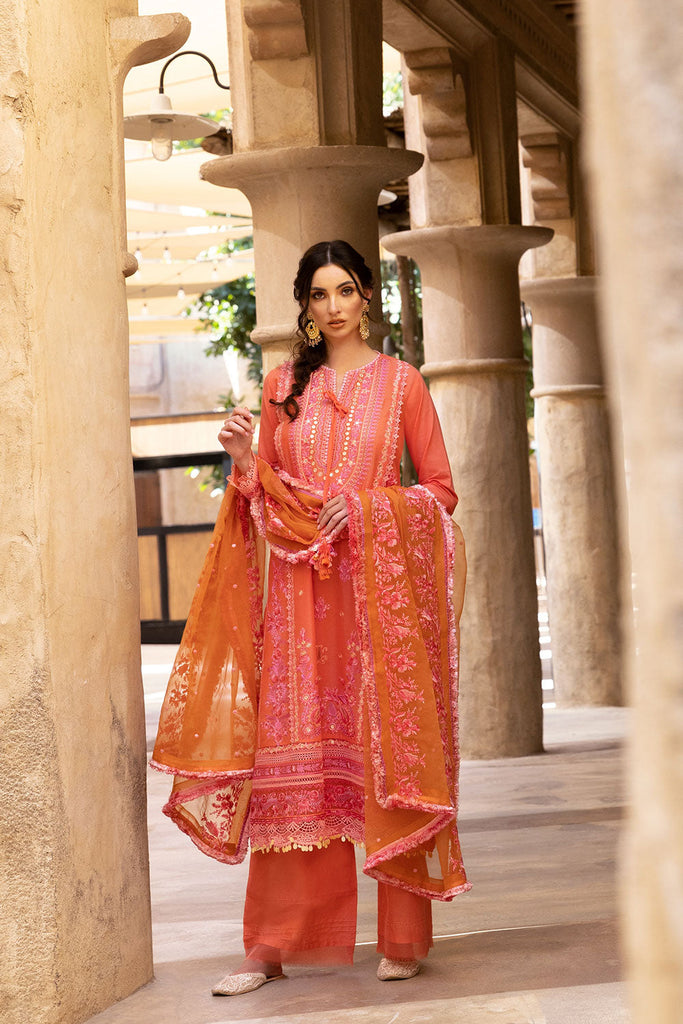 SOBIA NAZIR VITAL LAWN  2022-4B Orange Embroidered LAWN 2022 Collection: Buy SOBIA NAZIR VITAL PAKISTANI DRESSES in the UK & USA on SALE Price @lebaasonline. We stock SOBIA NAZIR COLLECTION, MARIA B M PRINT Sana Safinaz Luxury Stitched/customized with express shipping worldwide including France, UK, USA, Belgium