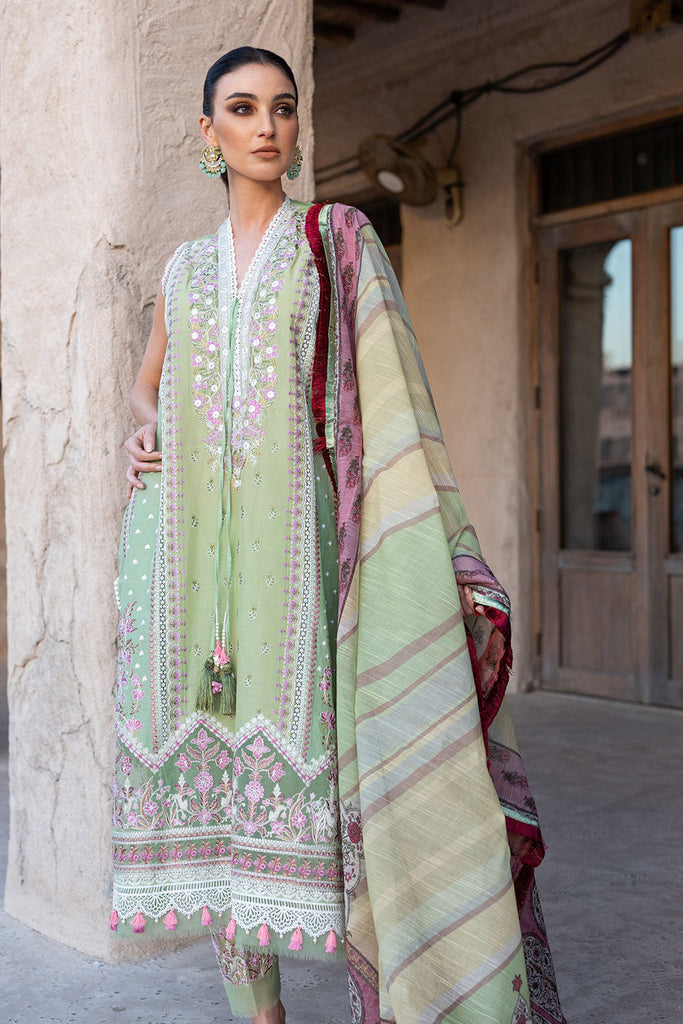 SOBIA NAZIR VITAL LAWN  2022-7B Green Embroidered LAWN 2022 Collection: Buy SOBIA NAZIR VITAL PAKISTANI DESIGNER CLOTHES in the UK USA on SALE Price @lebaasonline. We stock SOBIA NAZIR COLLECTION, MARIA B M PRINT Sana Safinaz Luxury Stitched/customized with express shipping worldwide including France, UK, USA Belgium