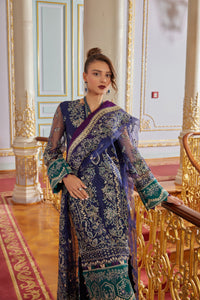 GISELE | SHAGUN WEDDING COLLECTION '22  | TARZ blue color dresses exclusively available @lebaasonline. Gisele Pakistani Designer Dresses in UK Online, Maria B is available with us. Buy Gisele Clothing Pakistan for Pakistani Bridal Outfit look. The dresses can be customized in UK, USA, France at Lebaasonline