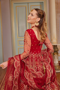 GISELE | SHAGUN WEDDING COLLECTION '22 | ENARA red dresses exclusively available @lebaasonline. Gisele Pakistani Designer Dresses in UK Online, Maria B is available with us. Buy Gisele Clothing Pakistan for Pakistani Bridal Outfit look. The dresses can be customized in UK, USA, France at Lebaasonline