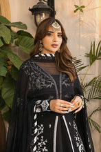 Load image into Gallery viewer, Buy ASIM JOFA | MAAHRU AND NOORIE &#39;23 black exclusive slik collection of ASIM JOFA WEDDING COLLECTION 2023 from our website. We have various PAKISTANI DRESSES ONLINE IN UK, ASIM JOFA CHIFFON COLLECTION 2021. Get your unstitched or customized PAKISATNI BOUTIQUE IN UK, USA, FRACE , QATAR, DUBAI from Lebaasonline at SALE!