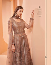 Load image into Gallery viewer, Buy Alizeh Gulbahaar Anarkali | 3008 Brown color Heavy Embroidered INDIAN ANARKALI Dresses UK. Get yourself customized ASIAN PARTY WEAR DRESSES UK. We have elegant collection of various brands such as Swagat Vipul Mohini Fashion at our online store. Get outfit in USA UK Austria from LEBAASONLINE only.