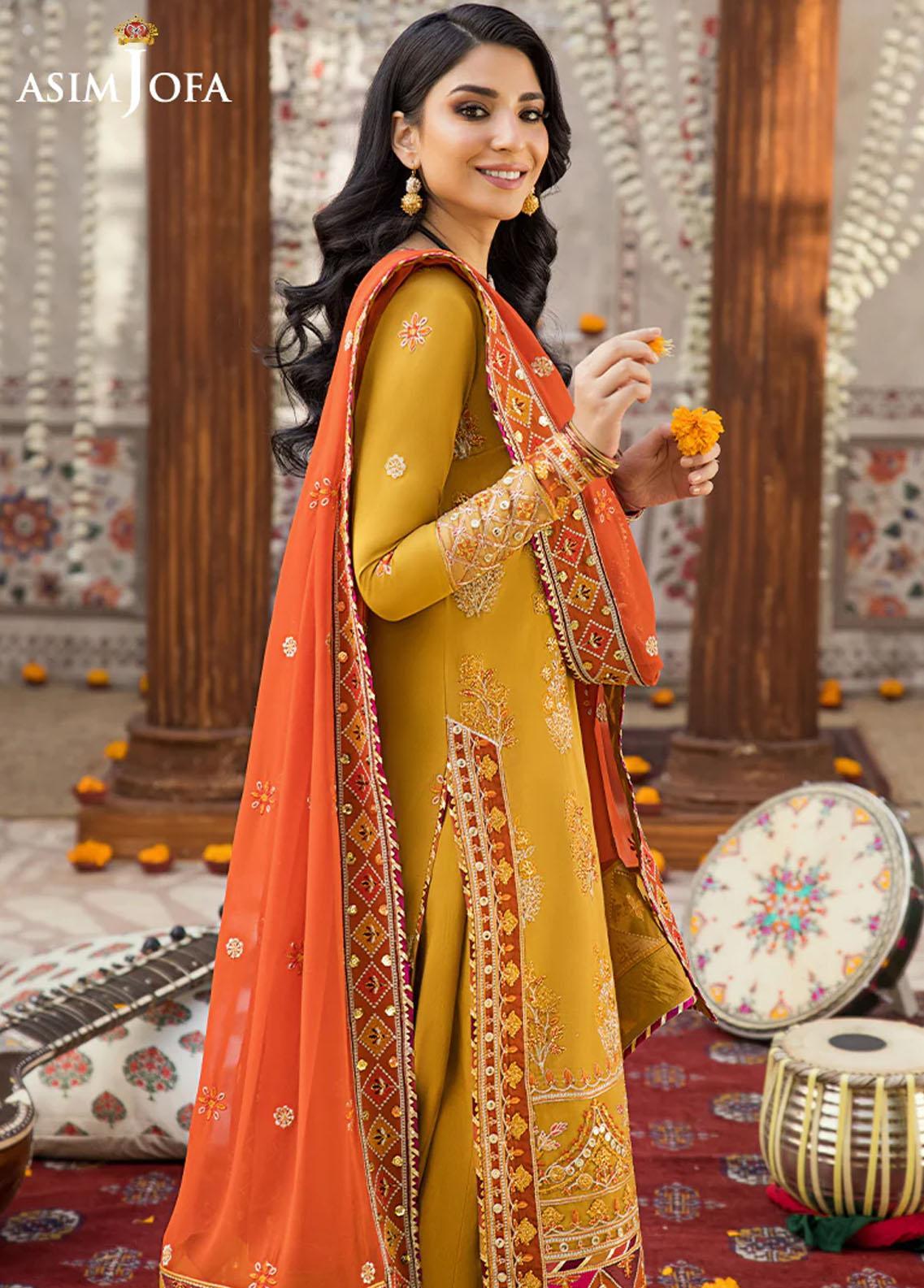 Asim jofa mehndi dresses hotsell