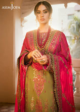 Load image into Gallery viewer, Buy new Asim Jofa | Luxury Lawn 2023 exclusive collection of ASIM JOFA WEDDING LAWN COLLECTION 2023 from our website. We have various PAKISTANI DRESSES ONLINE IN UK, ASIM JOFA CHIFFON COLLECTION. Get your unstitched or customized PAKISATNI BOUTIQUE IN UK, USA, UAE, FRACE , QATAR, DUBAI from Lebaasonline at Sale price.