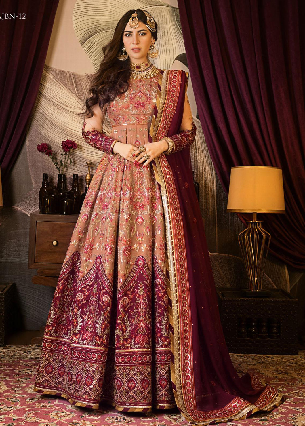 Buy ASIM JOFA LIMITED EDITION | AJBN 12 Blush Pink exclusive chiffon collection of ASIM JOFA WEDDING COLLECTION 2021 from our website. We have various PAKISTANI DRESSES ONLINE IN UK, ASIM JOFA CHIFFON COLLECTION 2021. Get your unstitched or customized PAKISATNI BOUTIQUE IN UK, USA, from Lebaasonline at SALE!