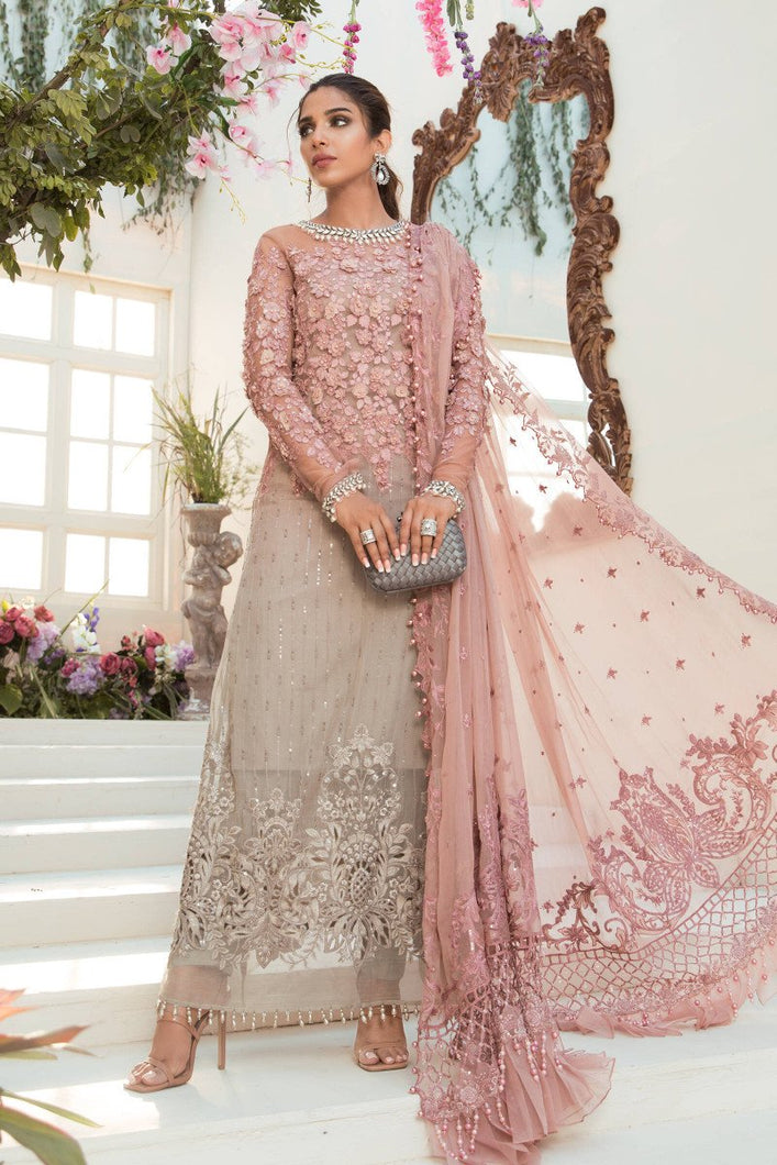 Buy Maria B Mbroidered Chiffon EID 2021 | BD-2101 Coffee and Ash Pink Chiffon Pakistani dresses from our official website We have all Pakistani designer clothes of dress pak Maria b UK Chiffon 2021 Sobia Nazir 2021 Various Pakistani outfits can be bought online from our website Lebaasonline in UK Birhamgam America