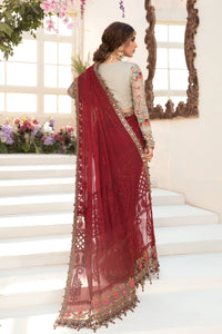 Buy Maria B Mbroidered Chiffon EID 2021 | BD-2107 Deep red and Beige Chiffon Pakistani designer dresses from our official website We have all Pakistani designer clothes of Eid dresses Maria b Chiffon 2021 Sobia Nazir Various Pakistani outfits can be bought online from our website Lebaasonline in UK Birhamgam America