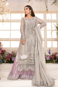 Buy Maria B Mbroidered Chiffon EID 2021 | BD-2108 Grey and Lilac Chiffon Pakistani designer dresses from our official website We have all Pakistani designer clothes of Eid dresses Maria b UK Chiffon 2021 Sobia Nazir Various Pakistani outfits can be bought online from our website Lebaasonline in UK Birhamgam America