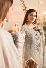Load image into Gallery viewer, Buy Maria B Mbroidered Chiffon EID 2021 | BD-2108 Grey and Lilac Chiffon Pakistani designer dresses from our official website We have all Pakistani designer clothes of Eid dresses Maria b UK Chiffon 2021 Sobia Nazir Various Pakistani outfits can be bought online from our website Lebaasonline in UK Birhamgam America