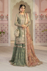 Buy Maria B Mbroidered Chiffon 2021 | BD-2205 Pistachio Green and Salmon pink Chiffon Pakistani designer dresses in UK from our website We have all Pakistani designer clothes of Maria b Chiffon 2021, Sobia Nazir Various Pakistani boutique dresses can be bought online from our website Lebaasonline in UK , USA, America