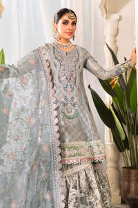 Buy Maria B Mbroidered Wedding 2022 | Pearl Blue and Ash Pink Chiffon Indian designer dresses online USA from our website We have all Pakistani designer clothes of Maria b Various Pakistani Bridal Dresses online UK Pakistani boutique dresses can be bought online from our website Lebaasonline in UK USA, America