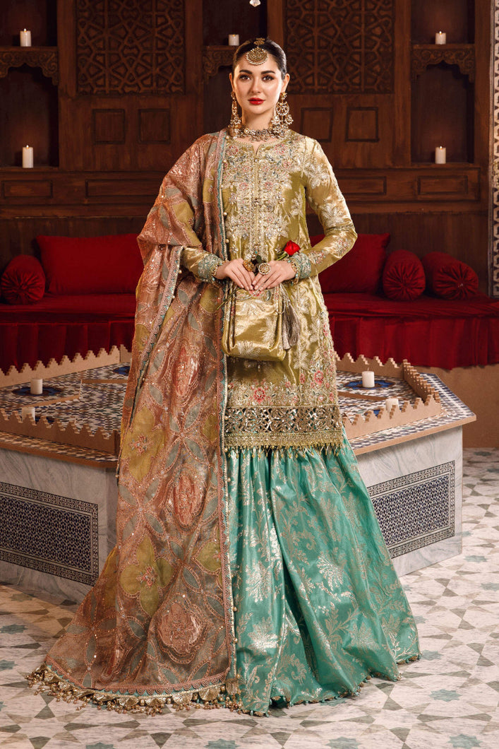 Maria b mehndi dresses with prices sale