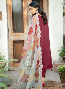 Buy BAROQUE | BAROQUE – SWISS VOILE COLLECTION 22 | BQS-01 Maroon color available in Next day shipping @Lebaasonline. We have PAKISTANI DESIGNER SUITS ONLINE UK with shipping worldwide and in USA. The Pakistani Wedding Suits USA can be customized. Buy Baroque Suits online exclusively on SALE from Lebaasonline only.