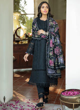 Load image into Gallery viewer, Buy BAROQUE | BAROQUE – SWISS VOILE COLLECTION 22 | BQS-03 Black color available in Next day shipping @Lebaasonline. We have PAKISTANI DESIGNER SUITS ONLINE UK with shipping worldwide and in USA. The Pakistani Wedding Suits USA can be customized. Buy Baroque Suits online exclusively on SALE from Lebaasonline only.