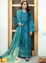 Load image into Gallery viewer, Buy BAROQUE | BAROQUE – SWISS VOILE COLLECTION 22 | BQS-05 Turqoise color available in Next day shipping @Lebaasonline. We have PAKISTANI DESIGNER SUITS ONLINE UK with shipping worldwide and in USA. The Pakistani Wedding Suits USA can be customized. Buy Baroque Suits online exclusively on SALE from Lebaasonline only.