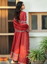 Load image into Gallery viewer, Buy BAROQUE | BAROQUE – SWISS VOILE COLLECTION 22 | BQS-06 Red color available in Next day shipping @Lebaasonline. We have PAKISTANI DESIGNER SUITS ONLINE UK with shipping worldwide and in USA. The Pakistani Wedding Suits USA can be customized. Buy Baroque Suits online exclusively on SALE from Lebaasonline only.
