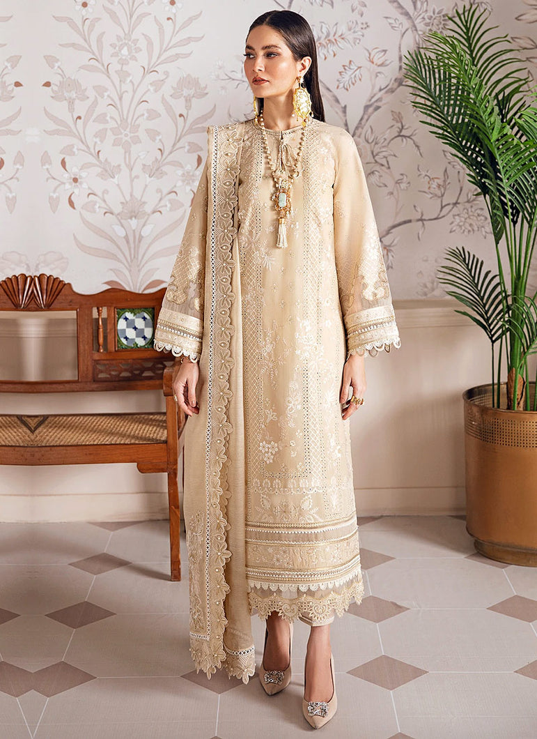 Buy BAROQUE | BAROQUE – SWISS LAWN COLLECTION 22 | BSW-05 Golden color available in Next day shipping @Lebaasonline. We have PAKISTANI DESIGNER SUITS ONLINE UK with shipping worldwide and in USA. The Pakistani Wedding Suits USA can be customized. Buy Baroque Suits online exclusively on SALE from Lebaasonline only.