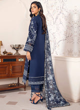Load image into Gallery viewer, Buy BAROQUE | BAROQUE – SWISS LAWN COLLECTION 22 | BSW-06 Dark Blue color available in Next day shipping @Lebaasonline. We have PAKISTANI DESIGNER SUITS ONLINE UK with shipping worldwide and in USA. The Pakistani Wedding Suits USA can be customized. Buy Baroque Suits online exclusively on SALE from Lebaasonline only.