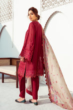 Load image into Gallery viewer, Buy Baroque Swiss Summer Collection 2021 - Carnelian at exclusive price. Shop Maroon outfits of BAROQUE LAWN, MARIA B M PRINTS LAWN UK for Evening wear PAKISTANI DESIGNER DRESSES ONLINE UK available at LEBAASONLINE on SALE prices Get the latest designer dresses unstitched and ready to wear in Austria, Spain &amp; UK