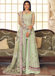 ELAF PREMIUM | CELEBRATIONS 2021| Margarita Light Green Dress. Various Bridal dresses online USA can be easily bought @lebaasonline and can be customized for evening/party wear The Pakistani designer boutique have various other brands such as Maria b. Buy Bridal dresses online UK in Austria, France, UK, USA at SALE