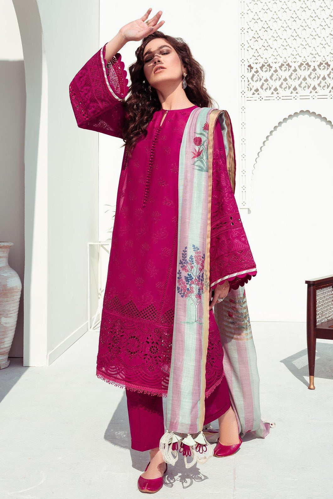 Buy Baroque Swiss Summer Collection 2021 - Dolcetto at exclusive price. Shop Purple & Magenta Pink outfits of BAROQUE LAWN, MARIA B M PRINTS 2021 for Evening wear PAKISTANI DESIGNER DRESSES ONLINE UK available at LEBAASONLINE on SALE prices Get the latest designer dresses and ready to wear in Austria, Spain & UK