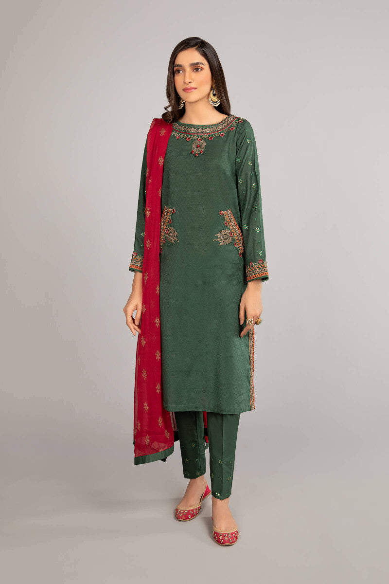 Buy Maria B Suit Green DW-EF21-28 Ready to Wear and Stitched. READY MADE MARIA B EID COLLECTION 2021 Rejoice this Eid ambiance with balance of dynamic hues with NEW Pakistani designer clothes 2021 from the top fashion designer such as MARIA. B. online in UK & USA Express shipping to London Manchester & worldwide 