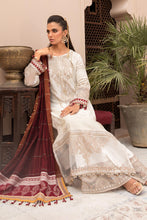 Load image into Gallery viewer, Buy MARIA.B. Lawn Eid Collection 2021 D1 Ivory White and Maroon Lawn Eid 2021 dress unstitched and Stitched. MARIA B EID COLLECTION 2021 Rejoice this Eid ambiance with balance of dynamic hue with NEW Pakistani designer clothes 2021 from top designer  MARIA. B online in UK &amp; USA Express shipping to London Manchester