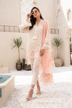 Load image into Gallery viewer, Buy MARIA.B. Lawn Eid Collection 2021 D5 White and Peach Lawn Eid 2021 dress unstitched and Stitched. MARIA B EID COLLECTION 2021 Rejoice this Eid ambiance with balance of dynamic hues with NEW Pakistani designer clothes 2021 from the top designer such as MARIA. B online in UK USA Express shipping to London Manchester