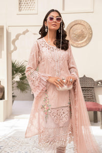 Buy MARIA.B. Lawn Eid Collection 2021 D6 Nude Pink Lawn Eid 2021 dress unstitched and Stitched. MARIA B EID COLLECTION 2021 Rejoice this Eid ambiance with balance of dynamic hue with NEW Pakistani designer clothes 2021 from world top designer like  MARIA. B online in UK & USA Express shipping to London Manchester