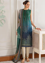 Load image into Gallery viewer, Buy Baroque Fuchsia Lawn Collection 2021 | Azusa Green Dress at exclusive price. Shop Pakistani designer clothes of BAROQUE LAWN, dress pak for Evening wear available at LEBAASONLINE on SALE prices Get the latest Pakistani dresses unstitched and ready to wear eid dresses in Austria, Spain, Birhamgam &amp; UK!