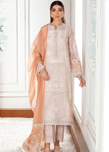 Load image into Gallery viewer, Buy Baroque Fuchsia Lawn Collection 2021 | Nawra Cream Dress at exclusive price. Shop Pakistani designer clothes of BAROQUE LAWN, dress pak for Evening wear available at LEBAASONLINE on SALE prices Get the latest Pakistani dresses unstitched and ready to wear eid dresses in Austria, Spain, Birhamgam &amp; UK!