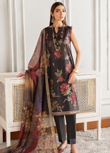 Load image into Gallery viewer, Buy Baroque Fuchsia Lawn Collection 2021 | Ghusoon Black Dress at exclusive price. Shop Pakistani designer clothes of BAROQUE LAWN, dress pak for Evening wear available at LEBAASONLINE on SALE prices Get the latest Pakistani dresses unstitched and ready to wear eid dresses in Austria, Spain, Birhamgam &amp; UK!